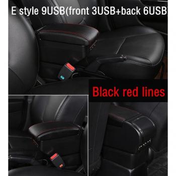 Apoyabrazos Doble Capa de Cuero para Hyundai Elantra Touring i30 FD i30cw 2007 - Consola Central con Caja de Almacenamiento