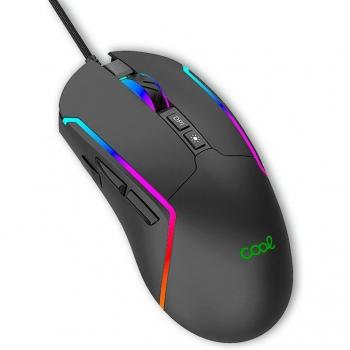 Ratón USB Gaming RGB Cool Strip Negro
