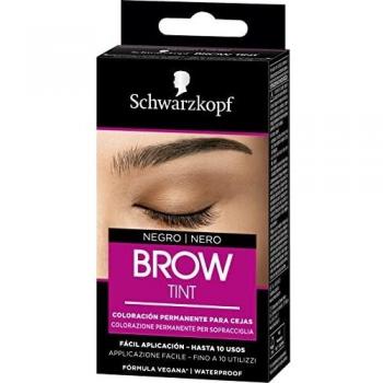 Schwarzkopf Brow Tint - Tinte De Cejas Negro Tono 1.1 – Coloración permanente - Color natural y duradero