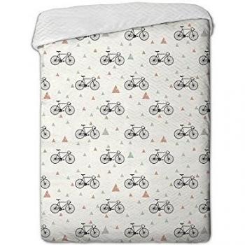 Sisomdos SSD014 - Colcha bouti para cama, color gris, 180 x 270 cm