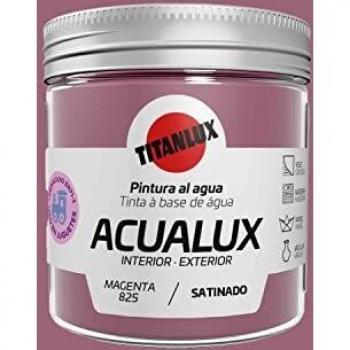 Titanlux Acualux pintura acrílica multiadherente Satinado Magenta 75 ml