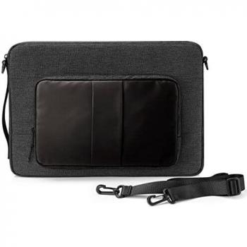 HP - Funda ligera para portátil de hasta 15,6 pulgadas, compartimento para ordenador o tablet dedicado, 3 bolsillos de acceso rápido y 8 ocultos, resistente al agua, correa de hombro extraíble