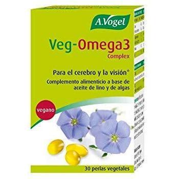 Veg-Omega 3 Complex | Vegano | Para el cerebro y la visión* | 30 Cápsulas | A.Vogel