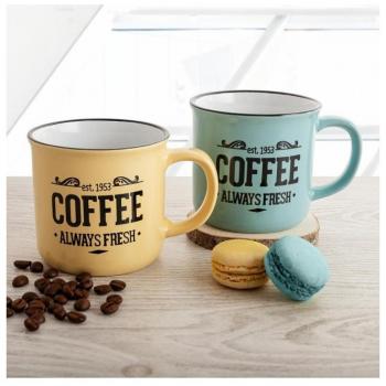 Taza mug frappe fresh 33 cl surtida, Taza mug retro color 33 cl