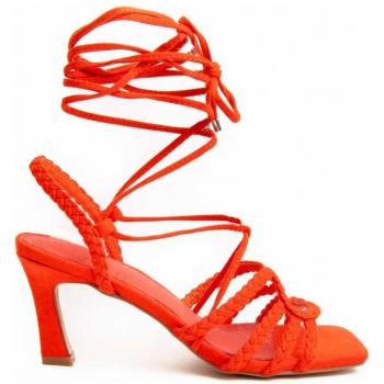 Sandalias de Mujer Montevita Sanndal8 Naranja con tacón
