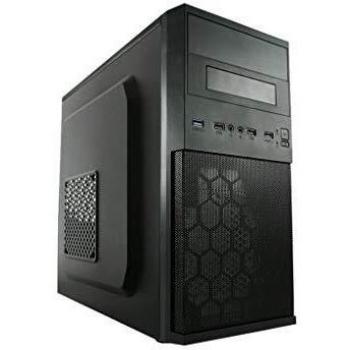 Caja de PC Micro Tower LC-Power 2004MB-V2, Micro-ATX y mini-ITX, Negro y Plata