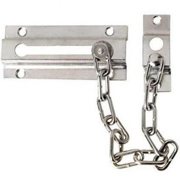 Cadena Seguridad Puerta Plateada