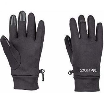 Marmot Power Stretch Connect Glove Guantes vellón, cálidos, a Prueba de Viento, Repelente al Agua, para Exteriores, Ciclismo, Correr, Unisex Adulto, Black, XXL
