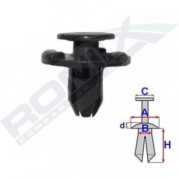 Pinza para tapicería y grapa ROMIX C70167, herramienta de sujeción diseñada para trabajos de tapicería, fabricada en acero resistente, con mango ergonómico para un mejor agarre, capacidad para sujetar materiales