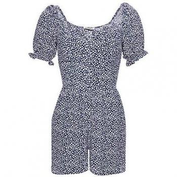 Superdry Mujer Mono Quincy Summer Azul Marino Ditsy 38