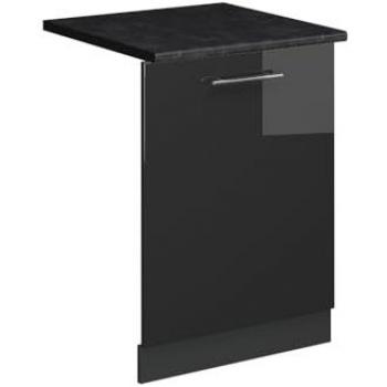 Panel frontal para lavavajillas Fame-Line, Antracita alto brillo, 60 cm
