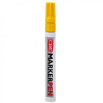 Marcador de Pintura Permanente MarkerPen Amarillo 08g/10ml C.R.C. - Paquete de 12 Unidades
