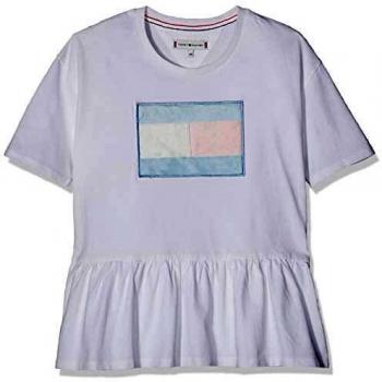 Tommy Hilfiger M Fur Flag tee S/s Camiseta, Blanco