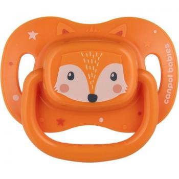 Canpol Babies Cute Animals 18m+ Orange Soother