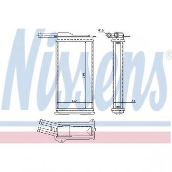 Radiador de Calefacción Nissens 71751 - Matriz Térmica Interior
