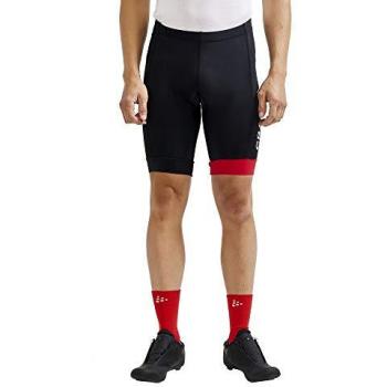 Culote sin tirantes Craft Core Endur negro rojo - XXL, pantalones cortos de compresión, color negro y rojo