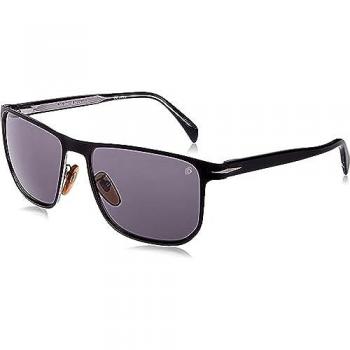 David Beckham 1061S Men's Black Metal Aviator Sunglasses