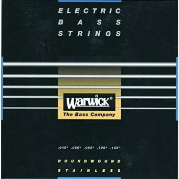 Warwick Black Label Medium 5-String Bass Strings Set (45-135) - Black Stainless Steel