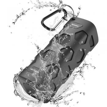 Altavoz Bluetooth Portatiles, 20W Estéreo Premium Altavoz Inalambrico, 5200mAh IPX56 Impermeable y Driver Doble, A Prueba de Polvo Resistente a Golpes Micrófono Incorporado, 33ft 24H Reproducción