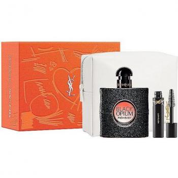 Yves Saint Laurent Black Opium Gift Set for Women (50ml Eau de Parfum + Make Up Bag)