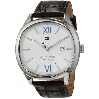 Tommy Hilfiger Unisex-Adult Analogue Classic Quartz Watch with Leather Strap 1710364