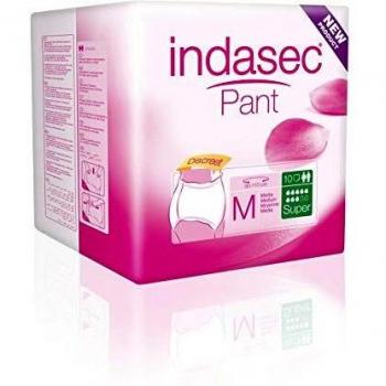 155240 INDASEC PANT PAÑAL INCONTINENCIA SUPER L 10 UNIDADES