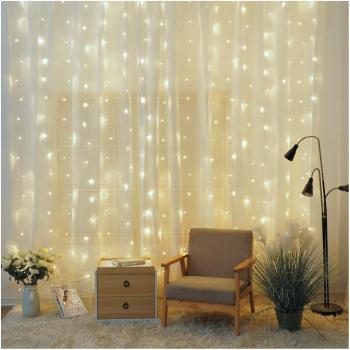 Cortina LED Luminosa 3x2M - Luz Fría y Cálida - 8 Funciones - IP44