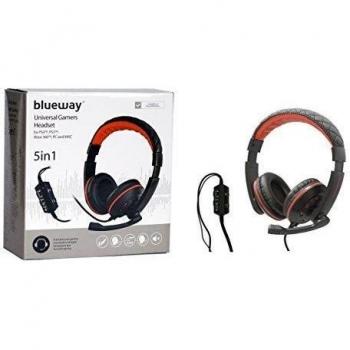 Blueway BWMULTIHEADSET5IN1 - Auriculares de diadema cerrados, 5-in-1, gaming