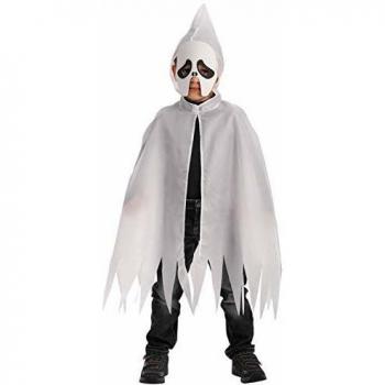 Carnival Toys - Juego fantasma: capa con capucha y máscara de foami en bolsa, 70 cm, color blanco