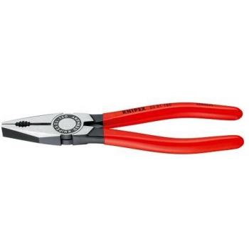 Knipex Herramienta de Mano Alicate Universal Recubierto de Plástico, 200 mm, 03 01 200 EAN
