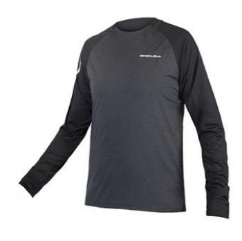 Camiseta Manga Larga Endura Singletrack Gris para Hombre - Talla L