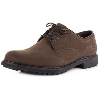 Timberland Men's Brown Lace-Up Leather Shoes, Size 8 US