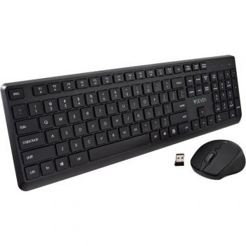 Teclado y Ratón V7 CKW350US Negro Qwerty US, tipo de producto: conjunto de teclado y ratón, características: color negro, diseño Qwerty en disposición US