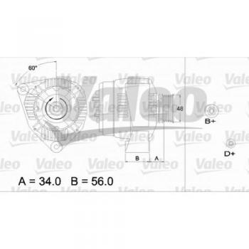 Alternador VALEO 436667 para Mercedes