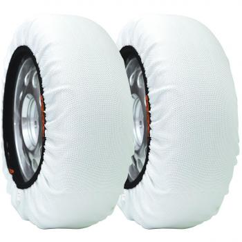 ISSE C50070 1 Juego de 2 Cadenas Textiles para Nieve Tribologic Super Talla 70. Rápido y fácil de Instalar. Consultar Tabla Aplicaciones, Blanco, Set de 4