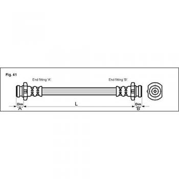 Metzger 4111976 Tubo flexible de frenos