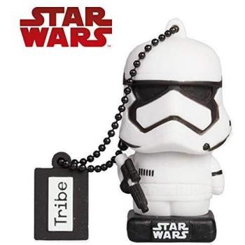 Tribe Star Wars 8 Stormtrooper USB Stick 32GB Pen Drive USB Memory Stick Flash Drive, Gift Idea 3D Figure, PVC USB Gadget with Keychain