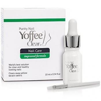 Yoffee Clear Nail Care - Anti Fungal Nail Treatment for Finger and Toenails - 10 ml - Antibacterial and Antiseptic - Fungal with Organic Argan Oil and Tea Tree Oil - Concentrated Formula/Made in Spain