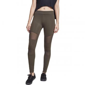 Urban Classic Women's Tech Mesh Leggings - Dark Olive