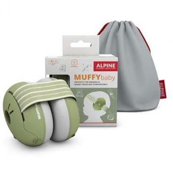 Auriculares de Protección Auditiva Alpine Muffy Baby Verde Unisex