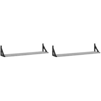 Estantes de pared 2 piezas Sonoma gris 80x15x15,5 cm madera multicapa