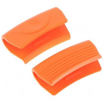 Clip de silicona resistente al calor con mango antideslizante, 2 unidades, ideal para evitar quemaduras en ollas y microondas