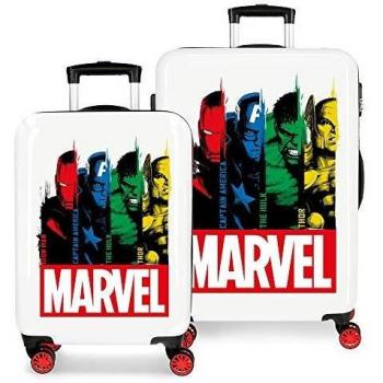 Marvel Los Vengadores Power Juego de Maletas Multicolor 55/68 cms Rígida ABS Cierre combinación 104L 4 Ruedas Dobles Equipaje de Mano