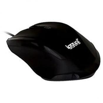 Iggual Work 1 - Ratón óptico USB, color negro