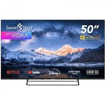 Smart Tech 50UV01V 50 LED UltraHD 4K Smart TV con sistema operativo VIDAA, resolución 4K UHD, pantalla de 127 cm