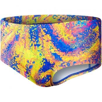 Bañador de hombre Speedo Club Training Allover Digital Brief 17cm azul naranja verde - Talla 38