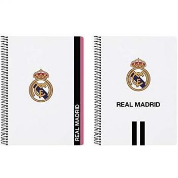 Libreta Cuarto 80 H. Tapas Duras Real Madrid 1ª Equip. 20/21 15,5X22Cm