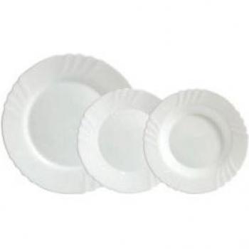 Vajilla de Porcelana Ebro Bormioli Rocco 18 piezas color blanco