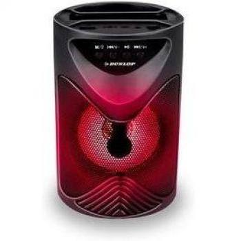 Altavoz Portátil Dunlop 10W Bluetooth Luz Led Negro