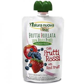PURE DE MANZANA ARANDANO Y FRESA 100gr. BIO